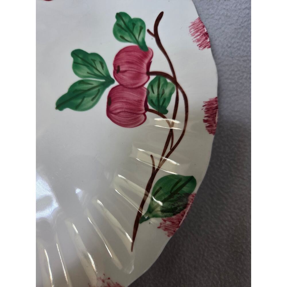 Vtg Blue Ridge Southern Pottery Crab Apple Cherry Dinner PLATE - Picture 2 of 4